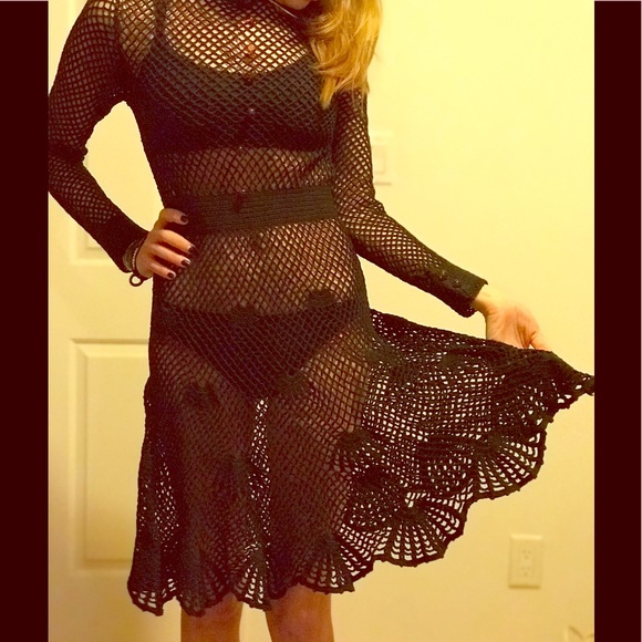 SOLD AT A PRIVATE EVENT Vintage gorgeous black cro - Picture 2 of 4